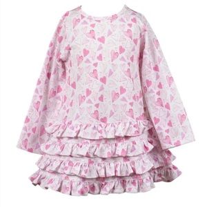 EUC The Proper Peony Pink Heart Pima Cotton Dress - 5